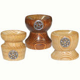 Wooden Stands Set for Spheres & Eggs - Set of 3 Pentacle | Crystal Karma by Trina