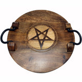 Wooden Altar Tray Pentagram | Crystal Karma by Trina