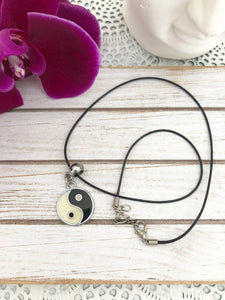 Yin Yang Pendant on Cord