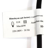 Replacement Crystal Lamp Power Cord – Black (220V-240V) | Crystal Karma by Trina